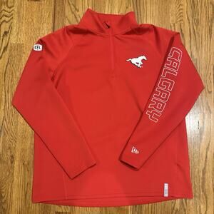 New Era Calgary Stampeders CFL Official Sideline Men's XL Quarter Zip Football